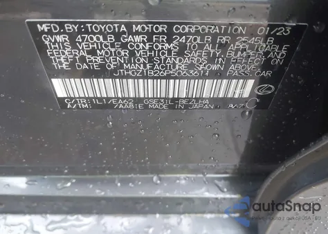 2023 Lexus Is 350 F Sport from USA, damaged, VIN JTHGZ1B26P5063611